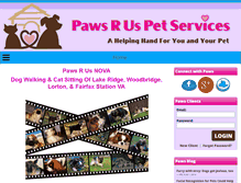 Tablet Screenshot of pawsrusnova.com